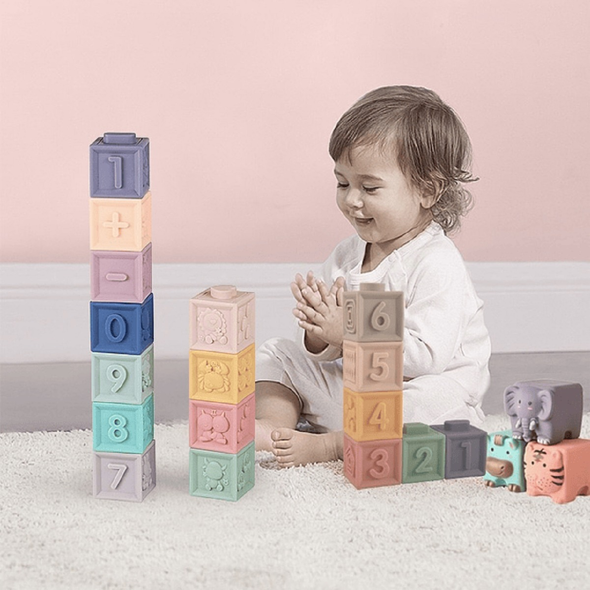 JUGUETES PUZZLES BLOQUES SILICONA EDUCATIVOS NIÑOS LAU - 9
