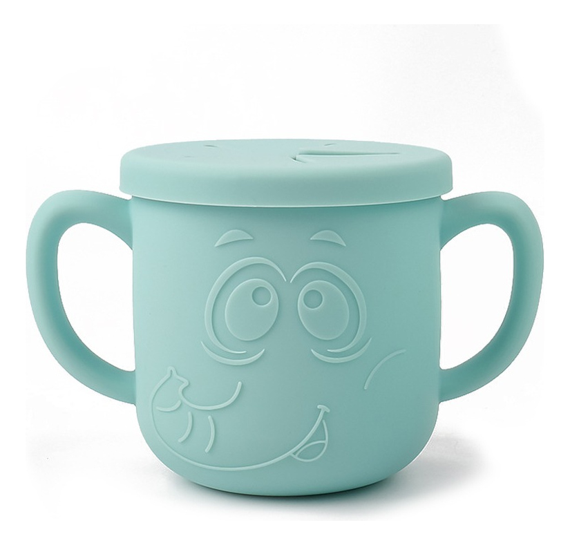 VASO TAZA PAJITA SILICONA BEBEDERO APRENDIZAJE ASA BEBE LAU - 1