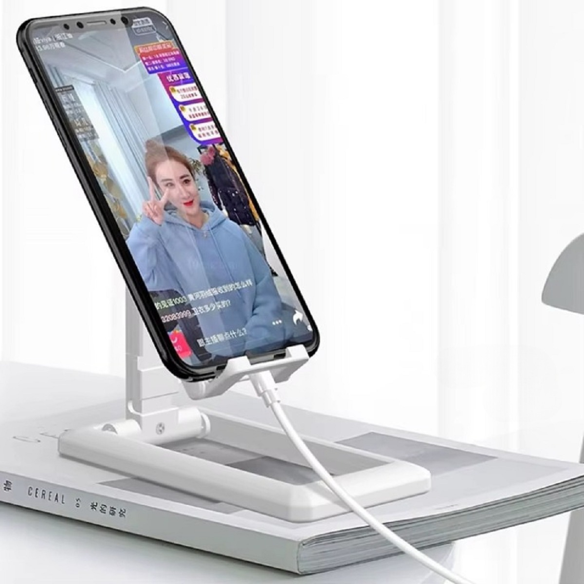 SET 4 SOPORTES CELULARES PLEGABLE EXTENSIBLE INCLINABLE LAU - 9
