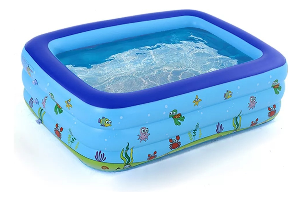 PISCINA INFLABLE PATIO JARDÍN VERANO PORTATIL NIÑOS LAU - 8