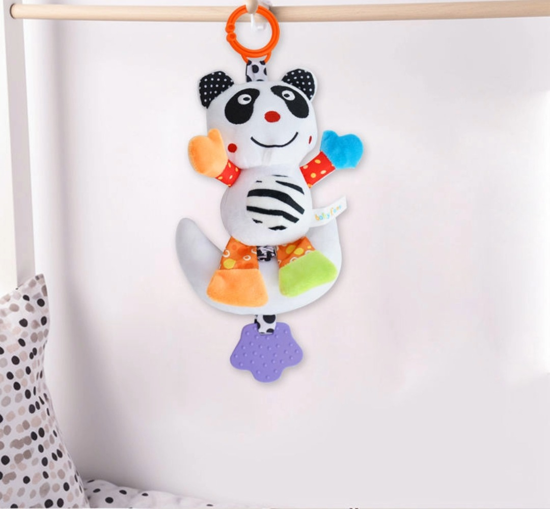 SONAJERO COLGANTE MOVIL DISEÑO CONEJITO BEBE 3-M CUNA LAU - 1