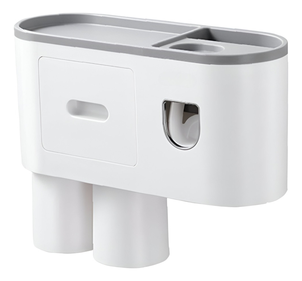 SOPORTE CEPILLOS DIENTES DISPENSADOR PASTA ORGANIZADOR JHN - 1