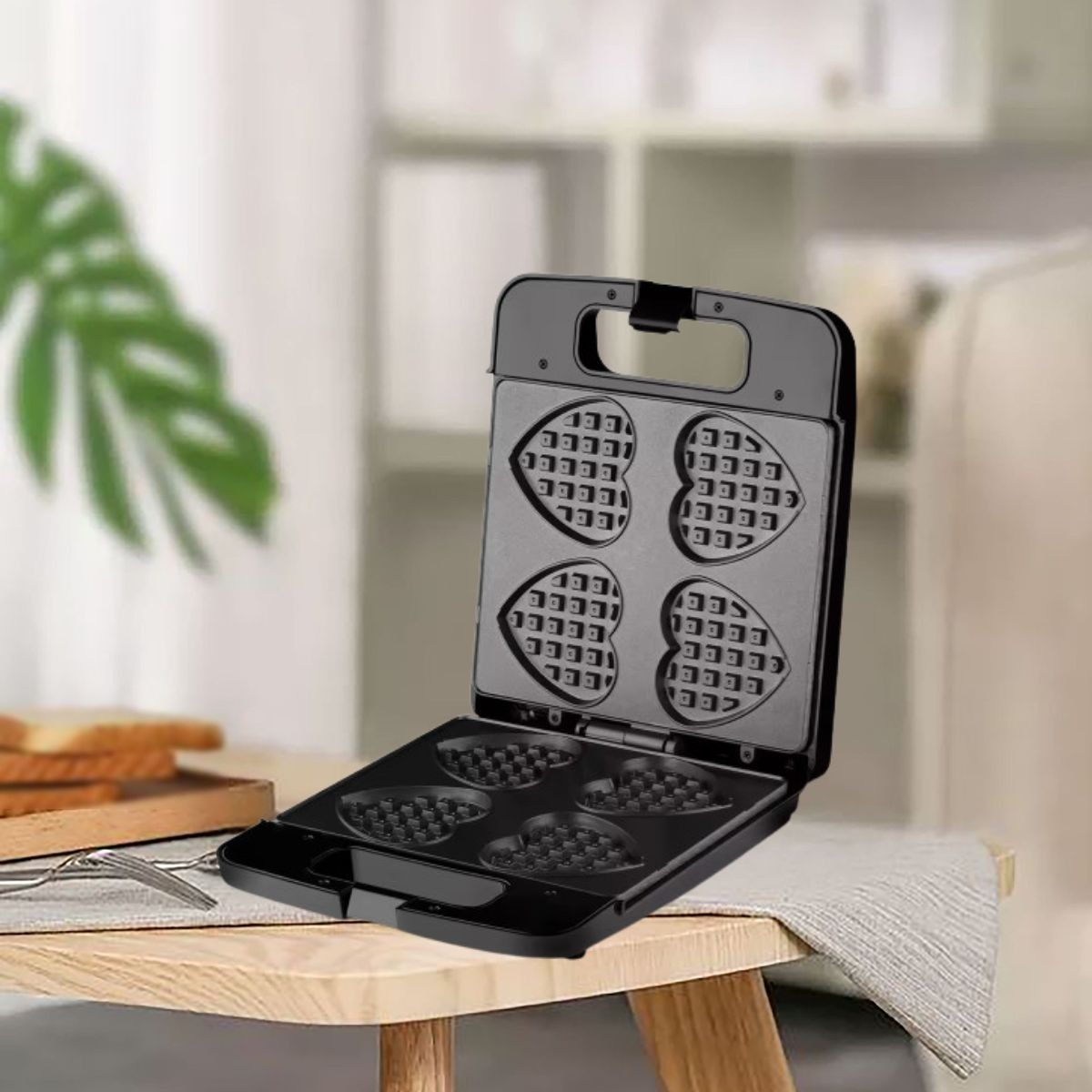 WAFFLERA GROFERA MULTIFUNCIONAL PLANCHA 1400W COCINA LAU - 10