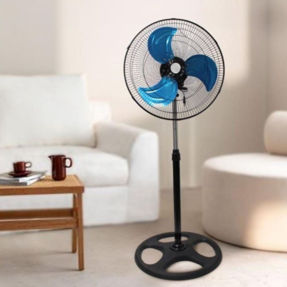 VENTILADOR PEDESTAL 18¨ 3 VELOCIDADES ASPAS METÁLICAS LAU - 6