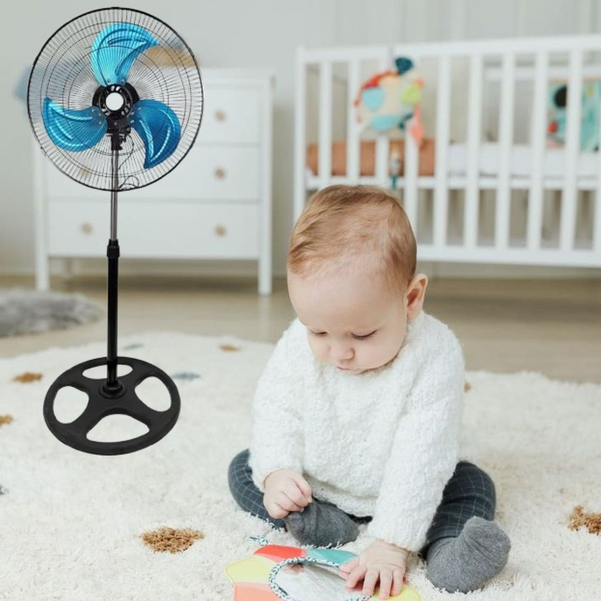 VENTILADOR PEDESTAL 18¨ 3 VELOCIDADES ASPAS METÁLICAS LAU - 10