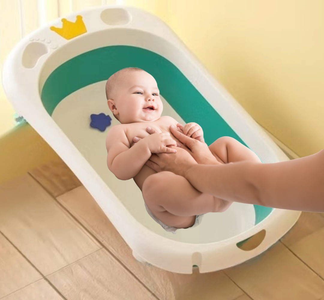 BAÑERA PLEGABLE PORTATIL CONTROL TEMPERATURA BEBES LAU - 7