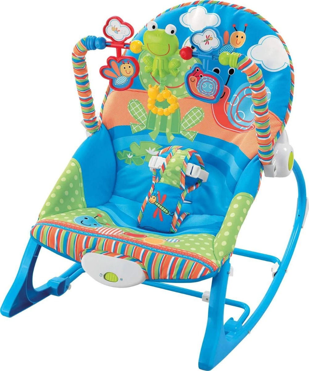 SILLA MECEDORA ESTIMULA DIVERTIDA COMODA PLEGABLE BEBES LAU - 1