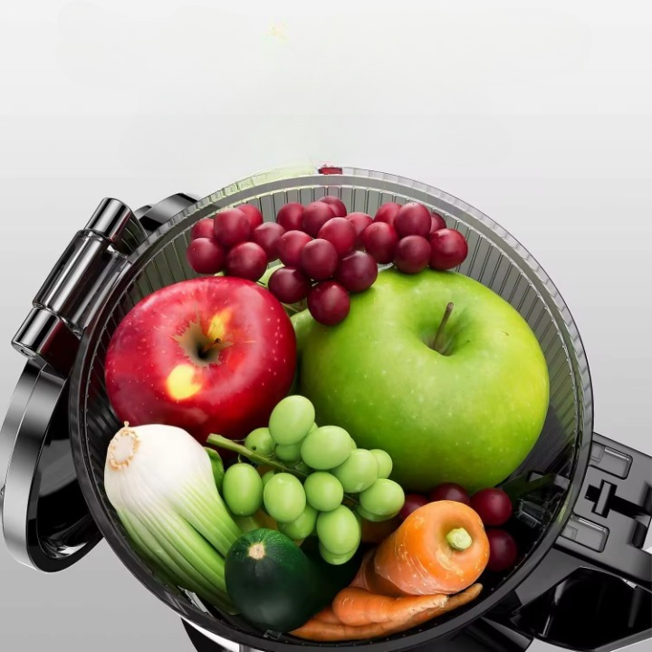 EXTRACTOR ZUMOS VERDURAS LICUADORA PRENSADO FRÍO TOLVA JHN - 7