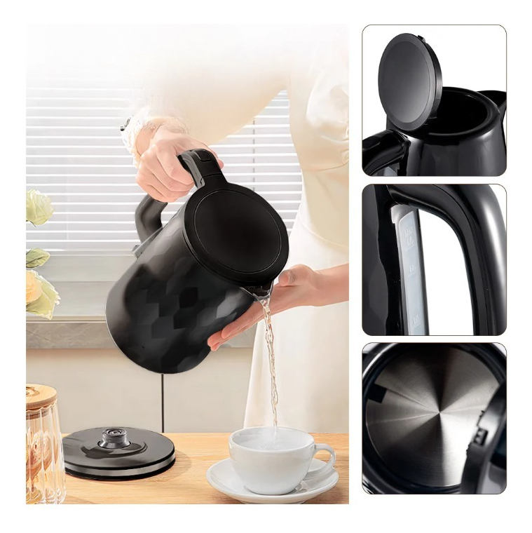 SET HERVIDOR ELÉCTRICO TOSTADORA EFICIENCIA ELEGANCIA JHN - 4