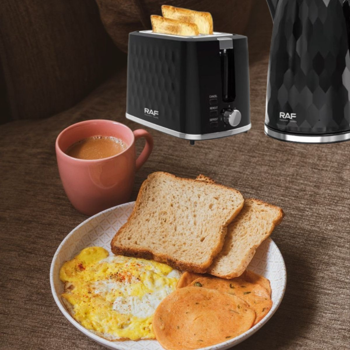 SET HERVIDOR ELÉCTRICO TOSTADORA EFICIENCIA ELEGANCIA JHN - 8