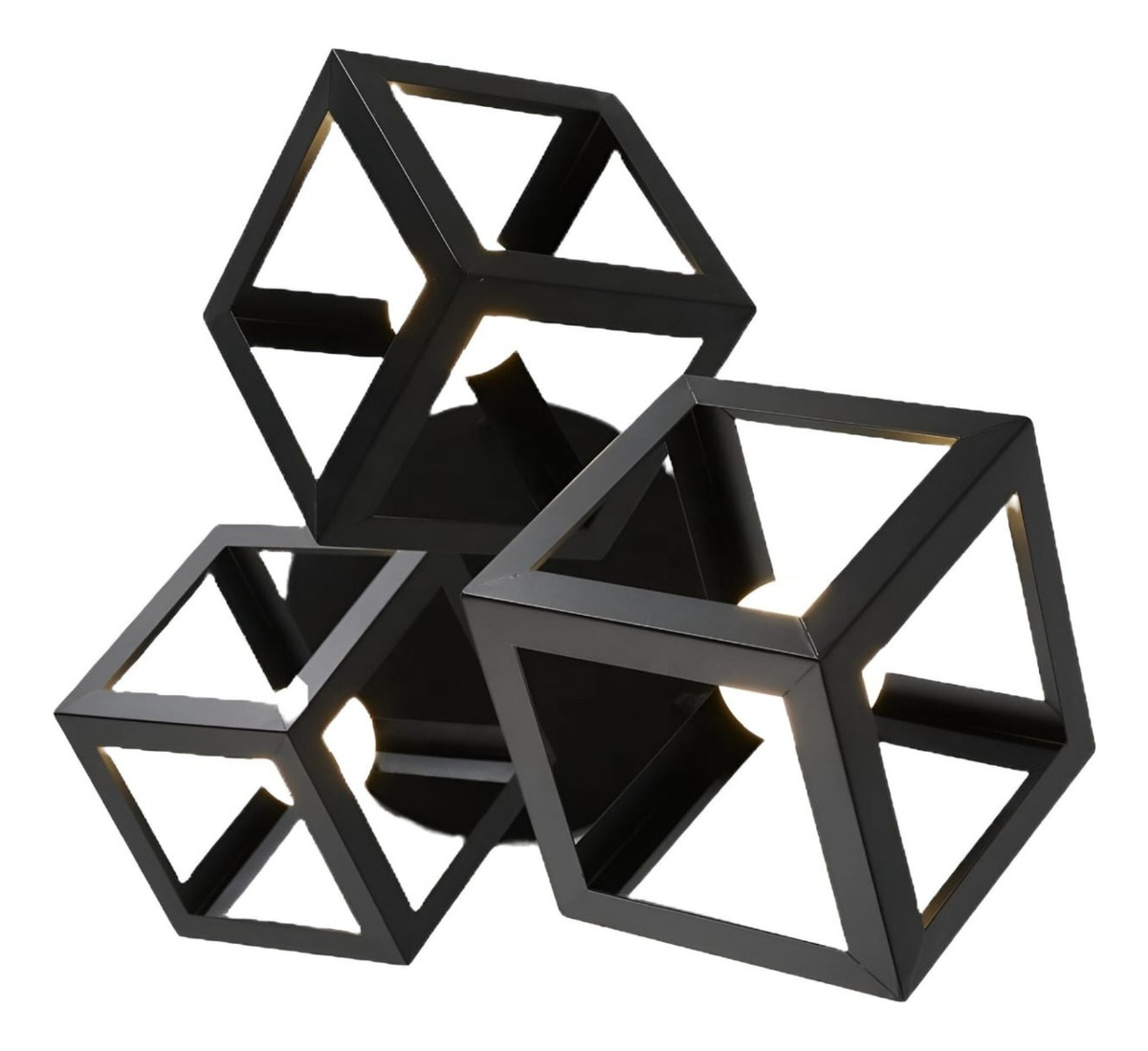 LAMPARA COLGANTE GEOMETRICO CUBO MODERNA HOGAR LAU - 1