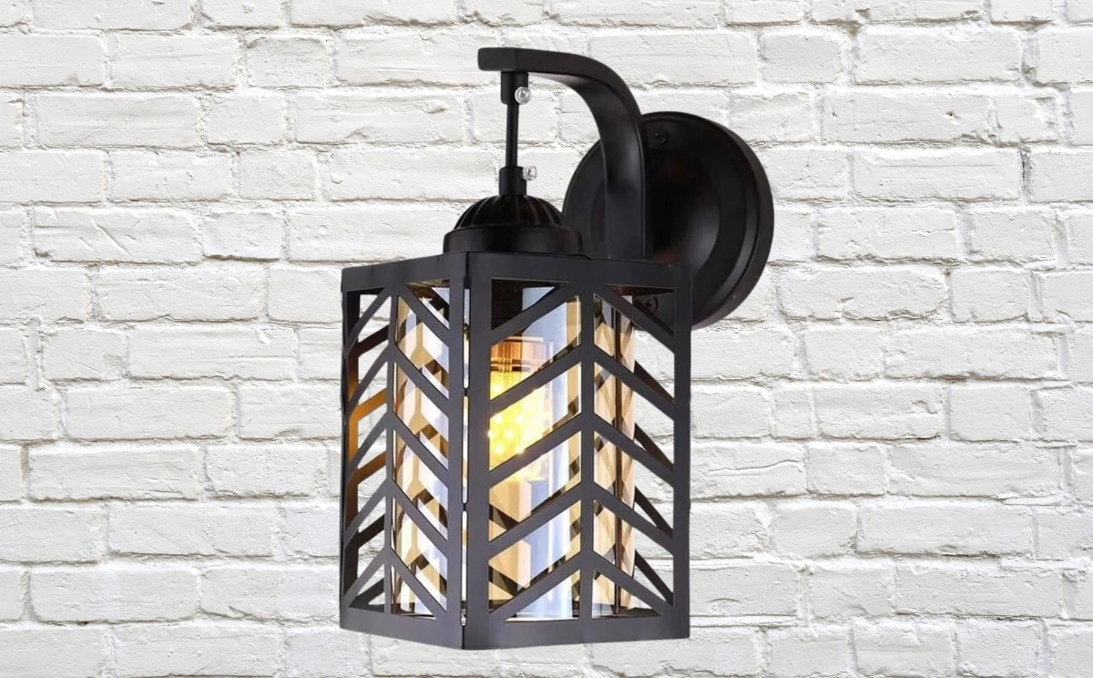 LAMPARA TECHO PARED JAULA HEXAGONAL MODERNA HOGAR LAU - 9