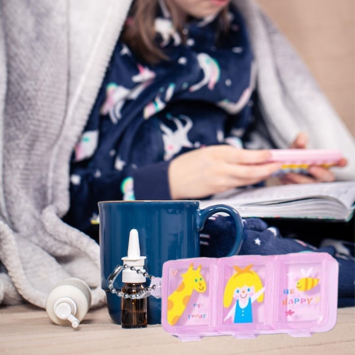 SET 8 MINI PASTILLERO DIBUJOS DIARIO NIÑA PORTATIL VIAJE LAU - 9