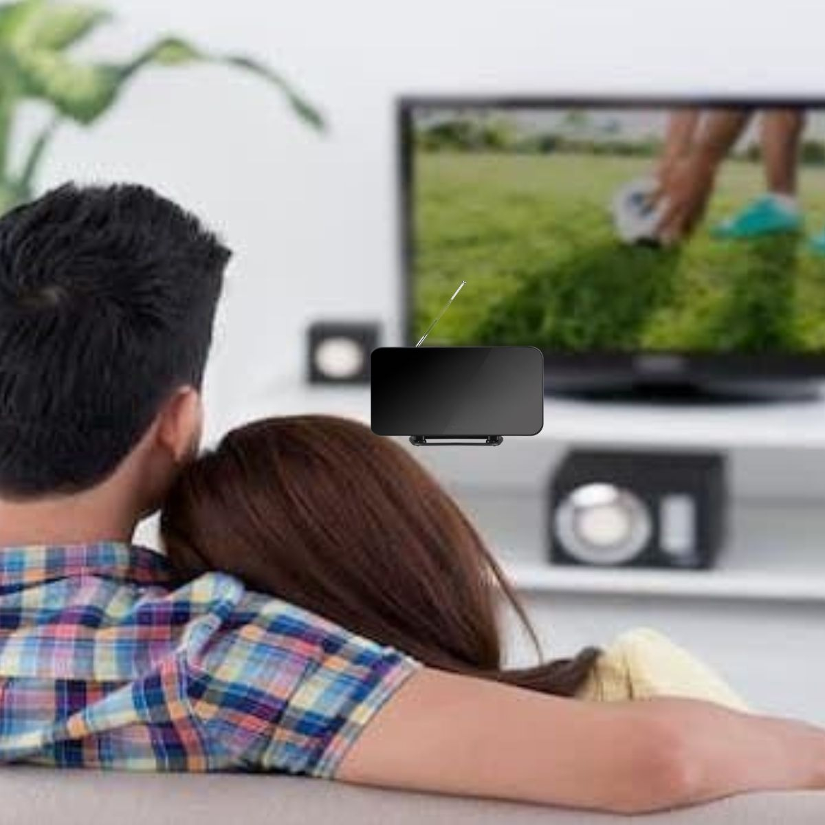 ANTENA DIGITAL TV HD AMPLIFICADOR DE SEÑAL INTELIGENTE LAU - 6