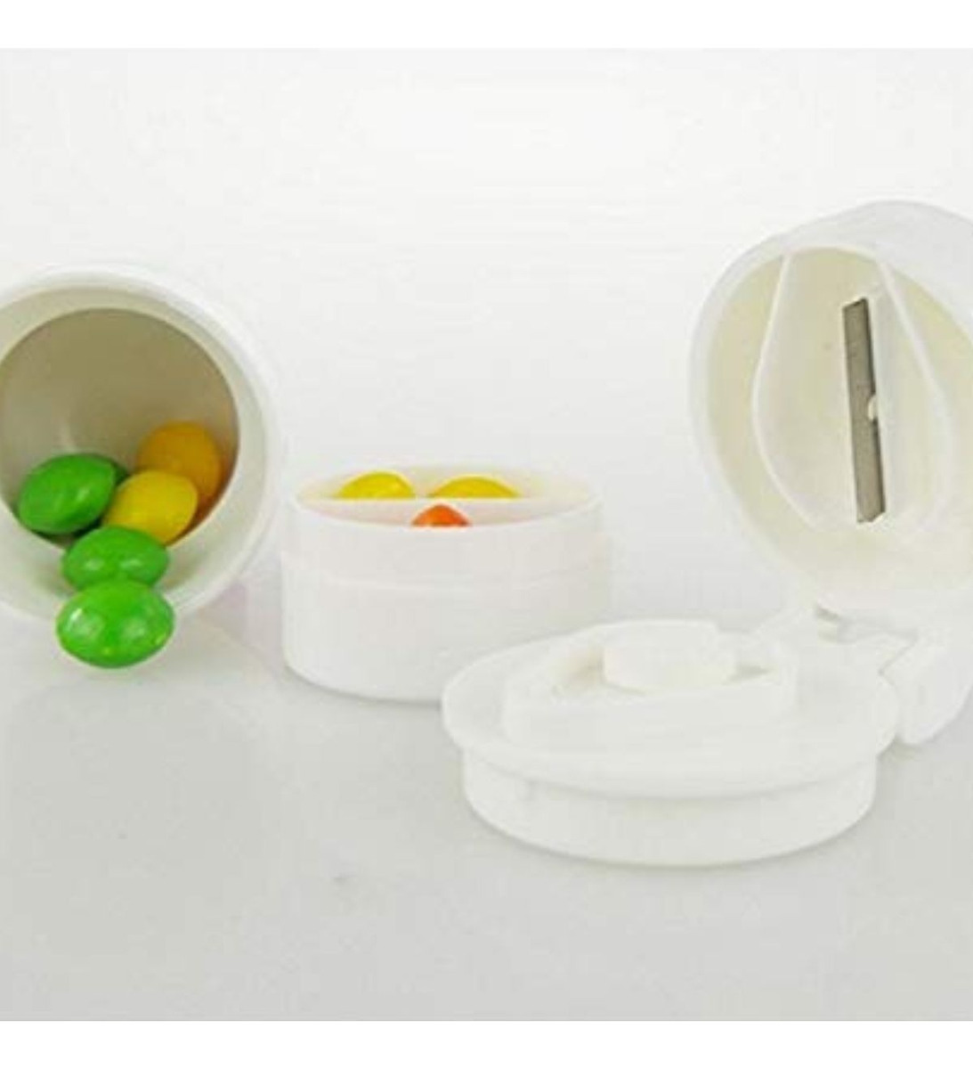 SET 7 PASTILLERO SEMANAL CORTA PASTILLA 4 EN 1 PORTATIL LAU - 10