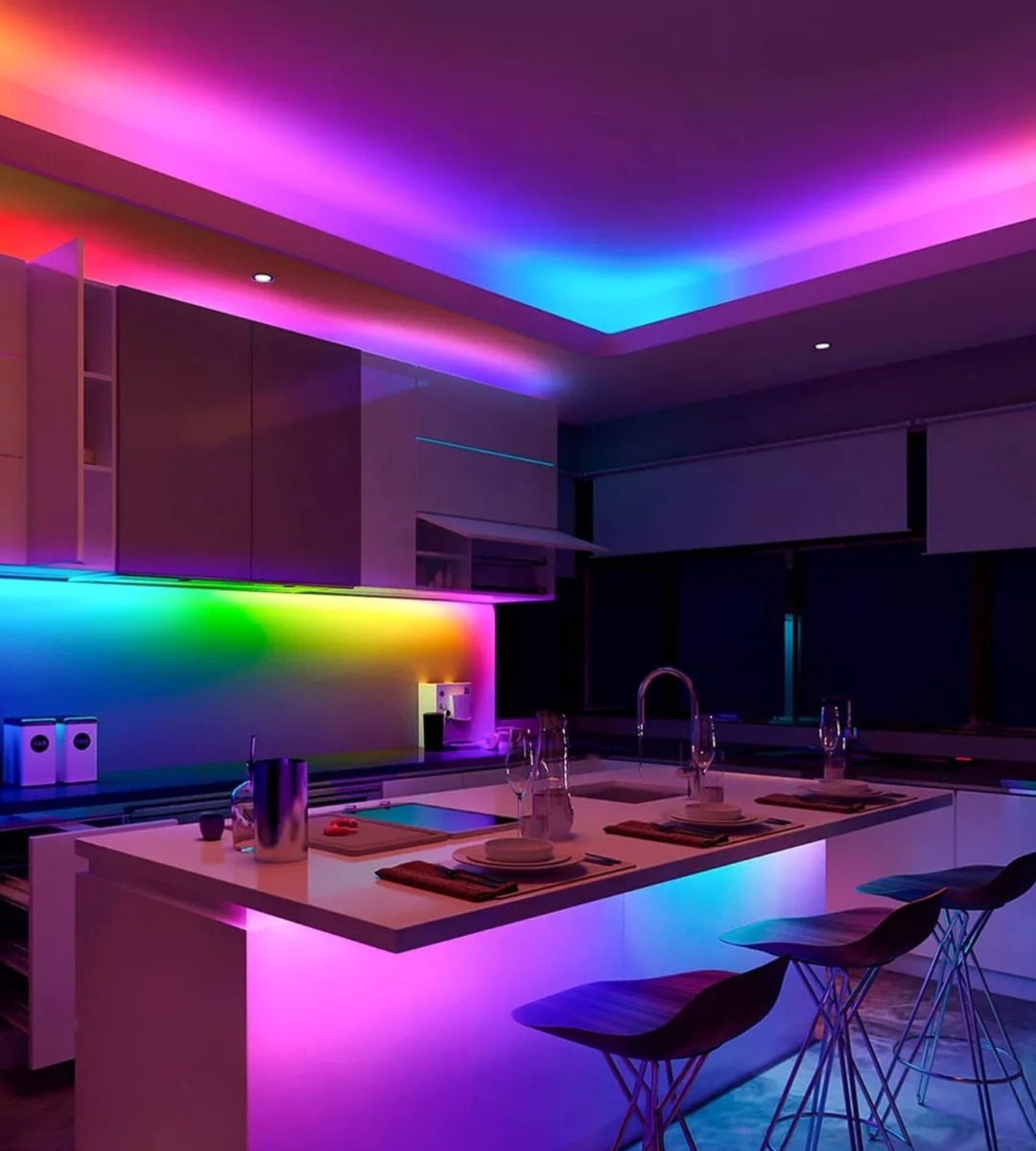 TIRA CINTA NEON FLEX LUZ LED DECORATIVA RGB 10M JHN - 5