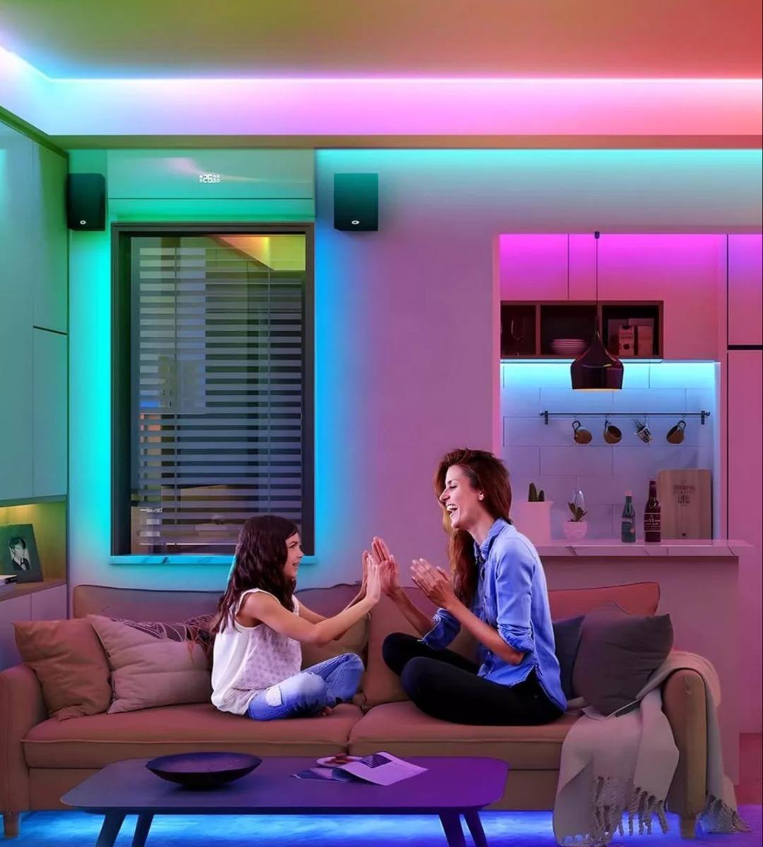TIRA CINTA NEON FLEX LUZ LED DECORATIVA RGB 10M JHN - 6