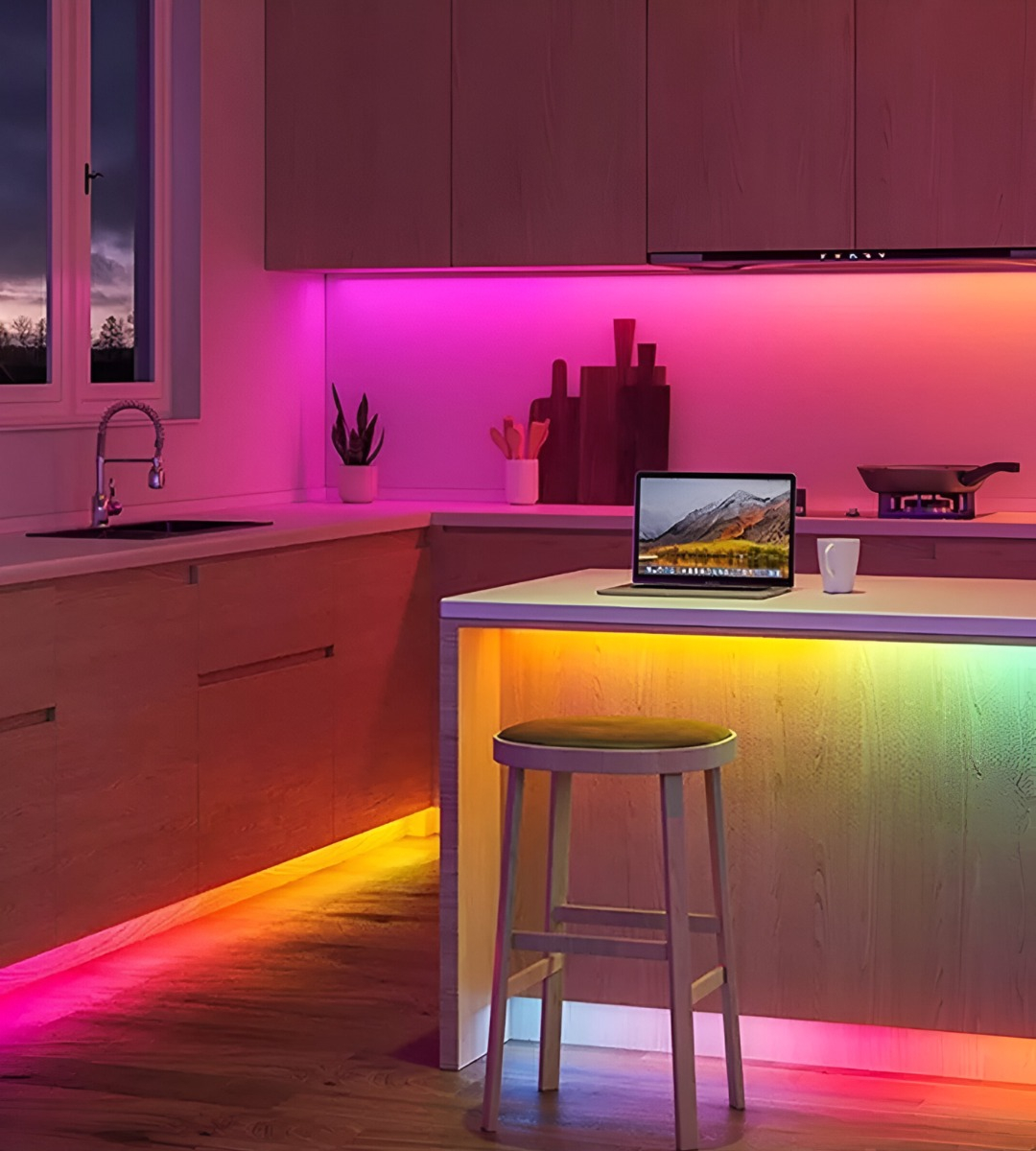TIRA CINTA NEON FLEX LUZ LED DECORATIVA RGB 10M JHN - 9
