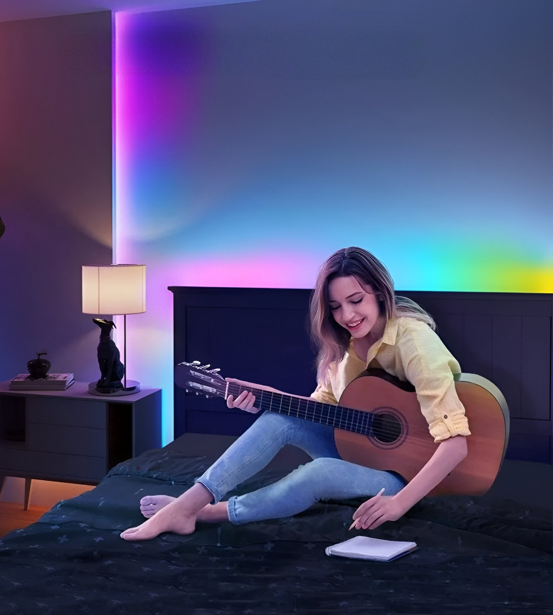 TIRA CINTA NEON FLEX LUZ LED DECORATIVA RGB 10M JHN - 10