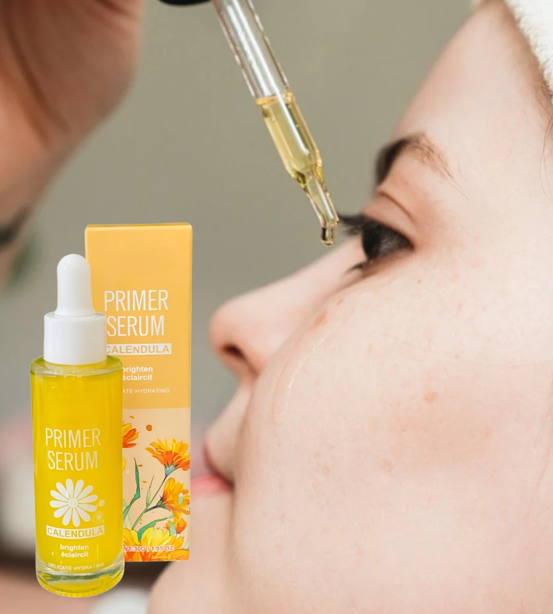 SET 2 SERUM FACIAL CALÉNDULA BRILLO NATURAL PIEL SUAVE JHN - 4