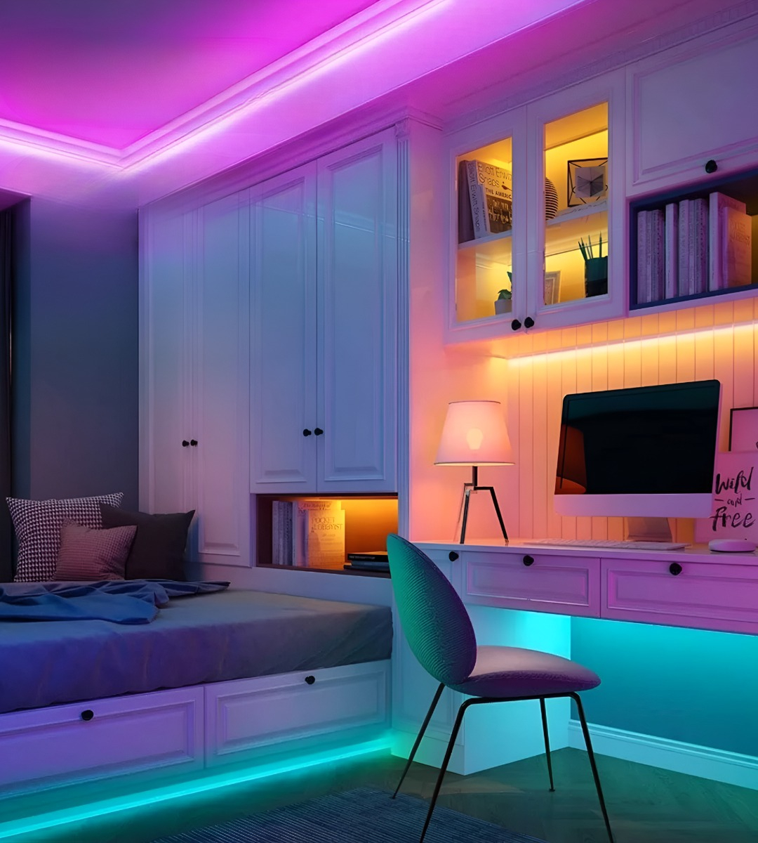 CINTA DECORACTIVA LED RGB ILUMINACIÓN 5M WIRELESS JHN - 7