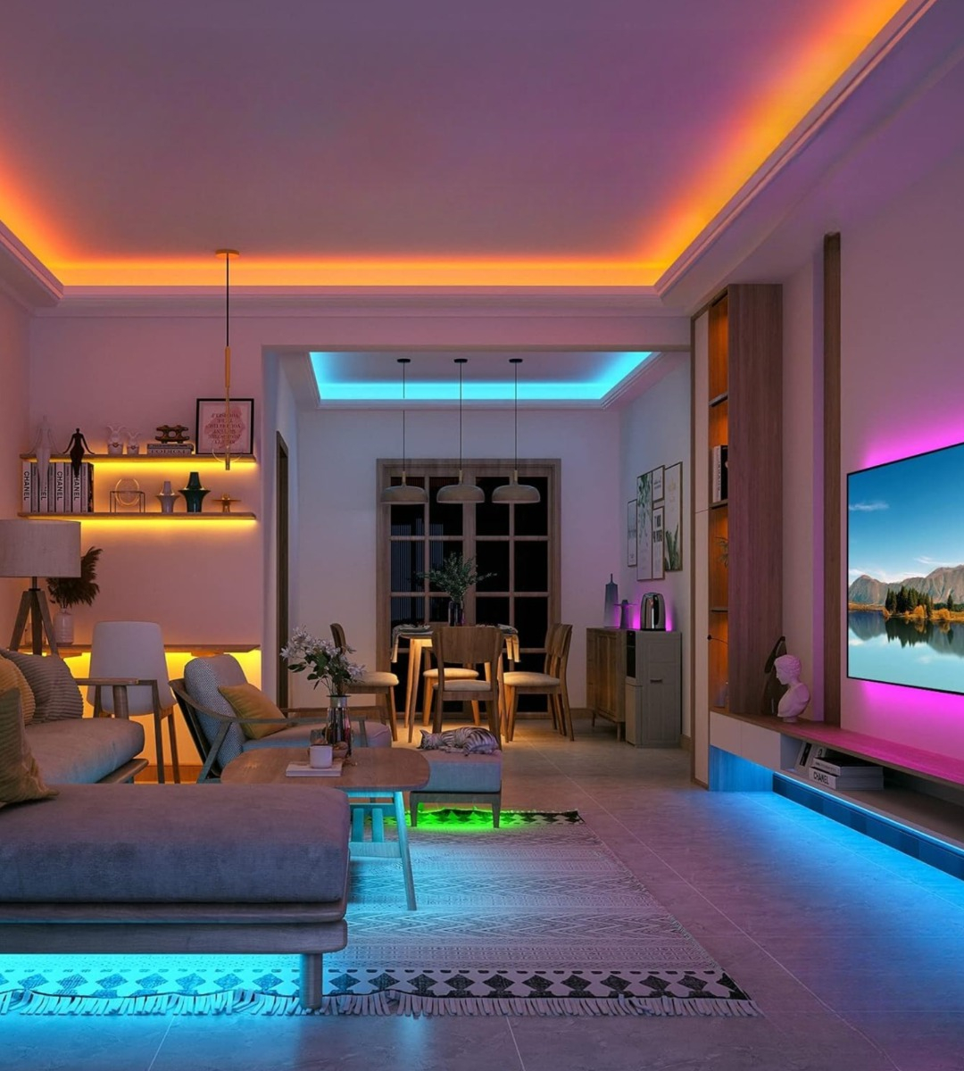 LUCES LED CUERDA TEJIDO RETICULADO LUMINOSO NEON 5M JHN - 2