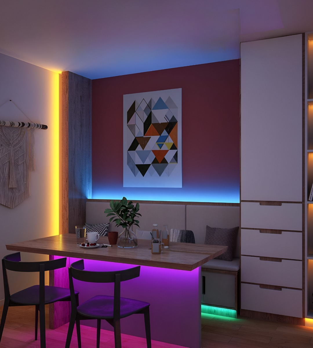 LUCES LED CUERDA TEJIDO RETICULADO LUMINOSO NEON 5M JHN - 9