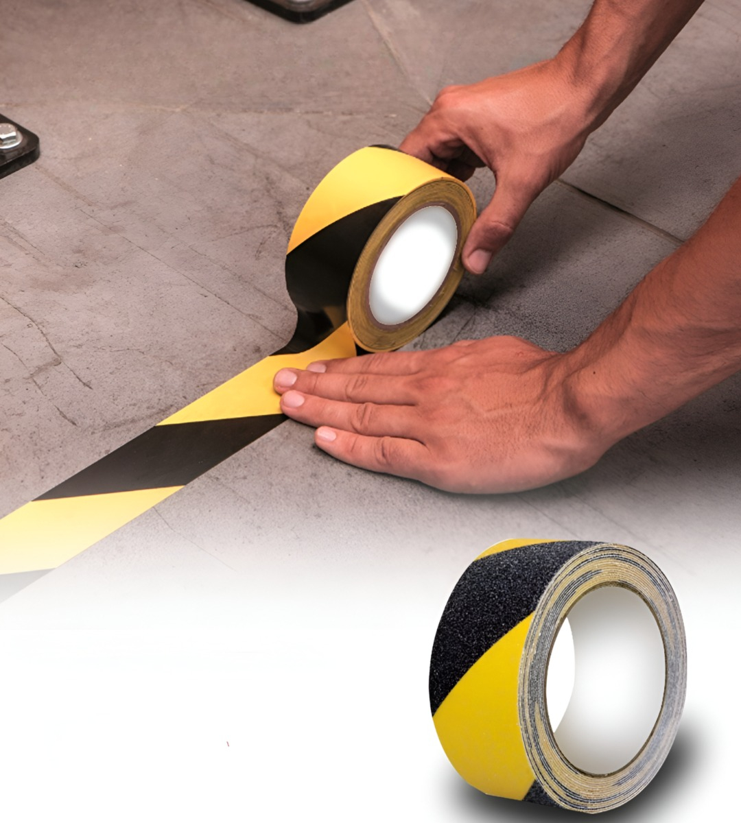 SET 3 CINTA SEGURIDAD ANTIDESLIZANTE RAYAS ALTA TRACCIÓN JHN - 4