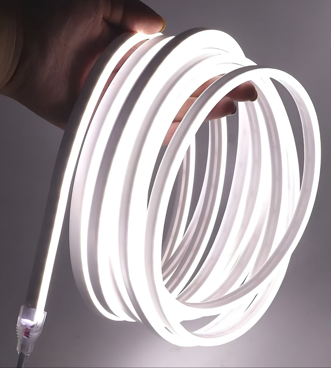 CINTA DE NEÓN IMPERMEABLE FLEXIBLE LUCES LED COLORES 5M JHN - 5