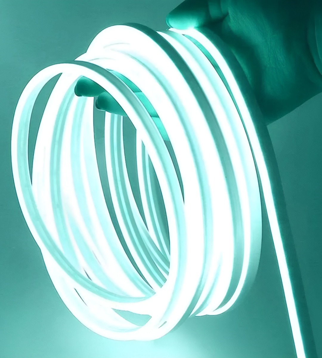 CINTA DE NEÓN IMPERMEABLE FLEXIBLE LUCES LED COLORES 5M JHN - 9