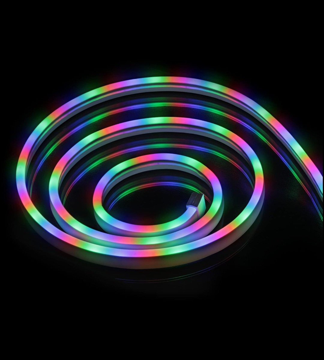 TIRA CINTA NEON FLEX LUZ LED DECORATIVA RGB 5M JHN - 4