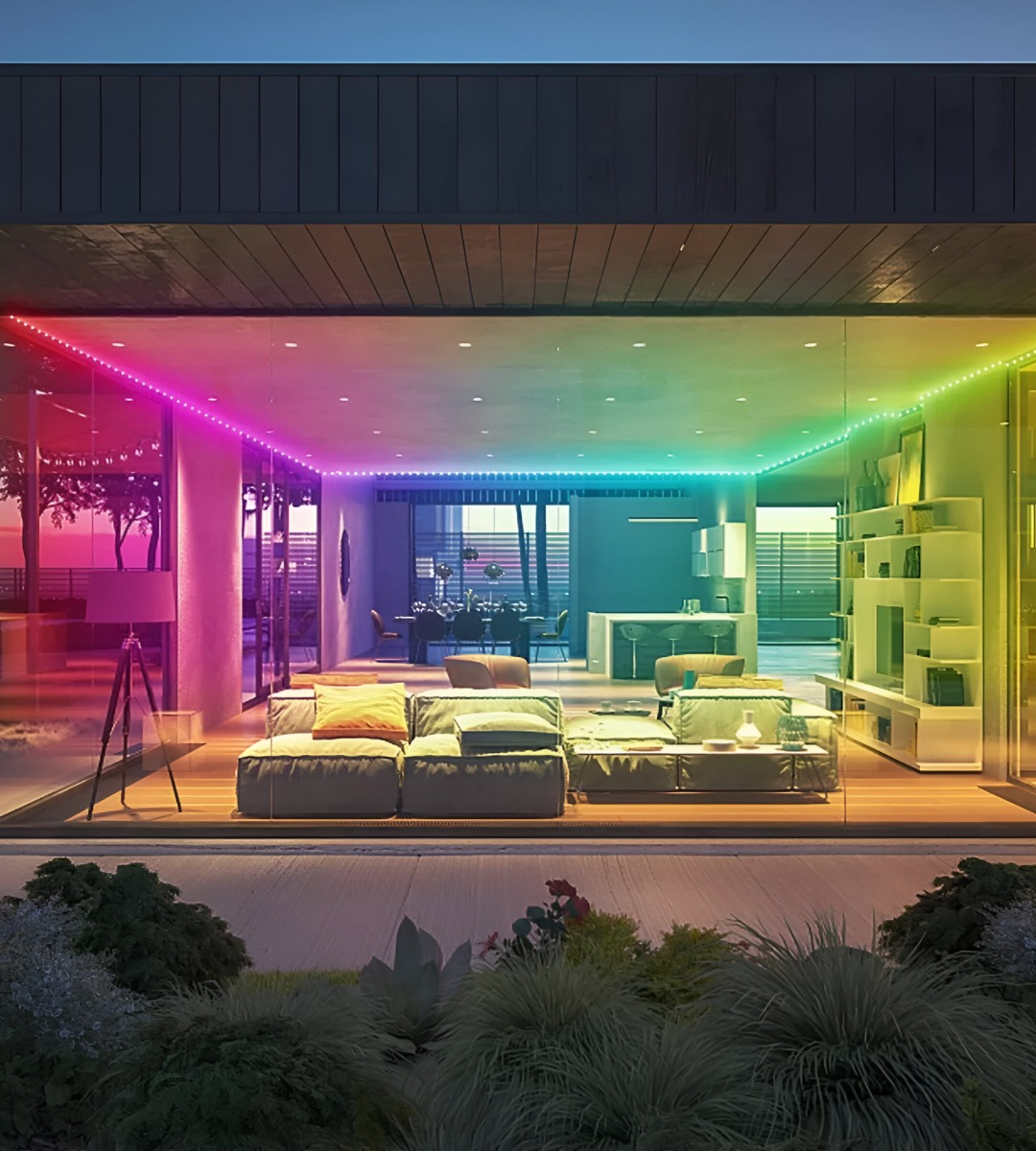 TIRA CINTA NEON FLEX LUZ LED DECORATIVA RGB 5M JHN - 5