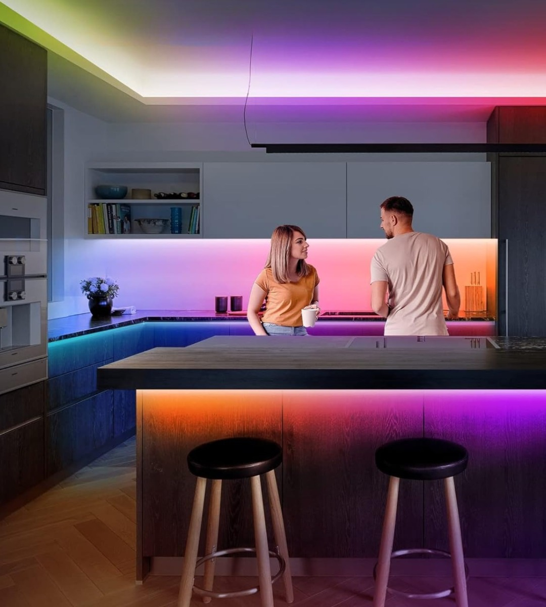 TIRA CINTA NEON FLEX LUZ LED DECORATIVA RGB 5M JHN - 9