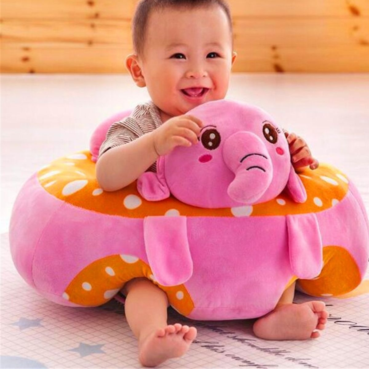 SILLA DE APOYO APRENDIZAJE INFANTILANTICAIDA SUAVE FELPA LAU - 5