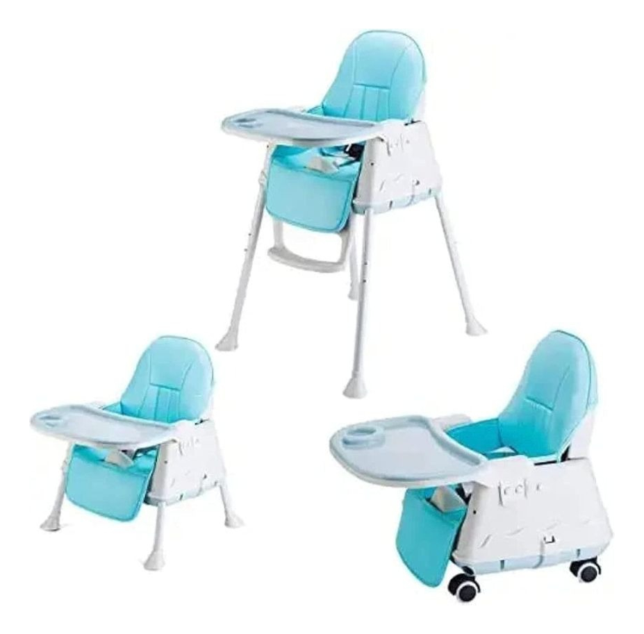 SILLA DE COMER ALTA PLEGABLE 3 EN 1 BEBES MULTIFUNCIONAL LAU - 9