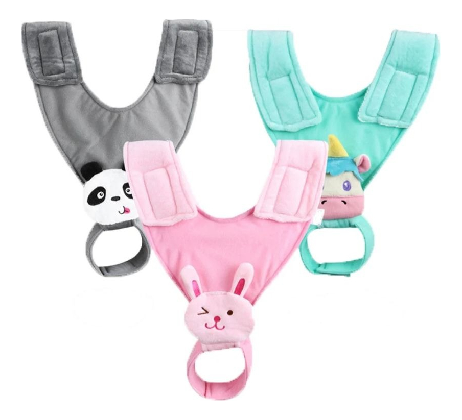 SET 2 SOPORTE MAMADERA BIBERON CORREA AJUSTABLE BEBE LAU - 3