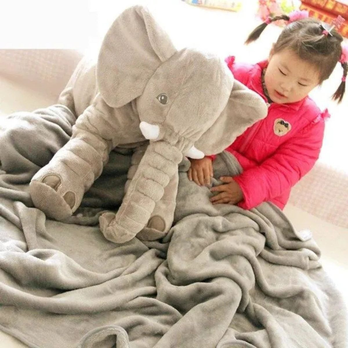 PELUCHE DE ELEFANTE SUAVE TIERNO REGALO NIÑOS NIÑAS LAU - 8