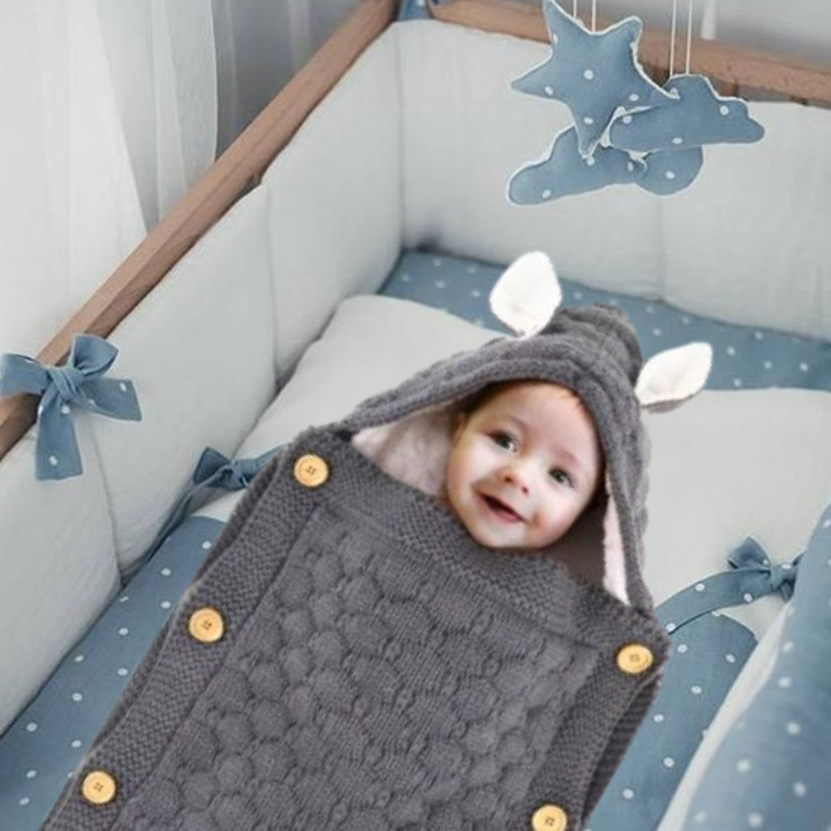 MANTA UNISEX APEGO FORRO POLAR ABRIGAR IDEAL BEBES LAU - 7