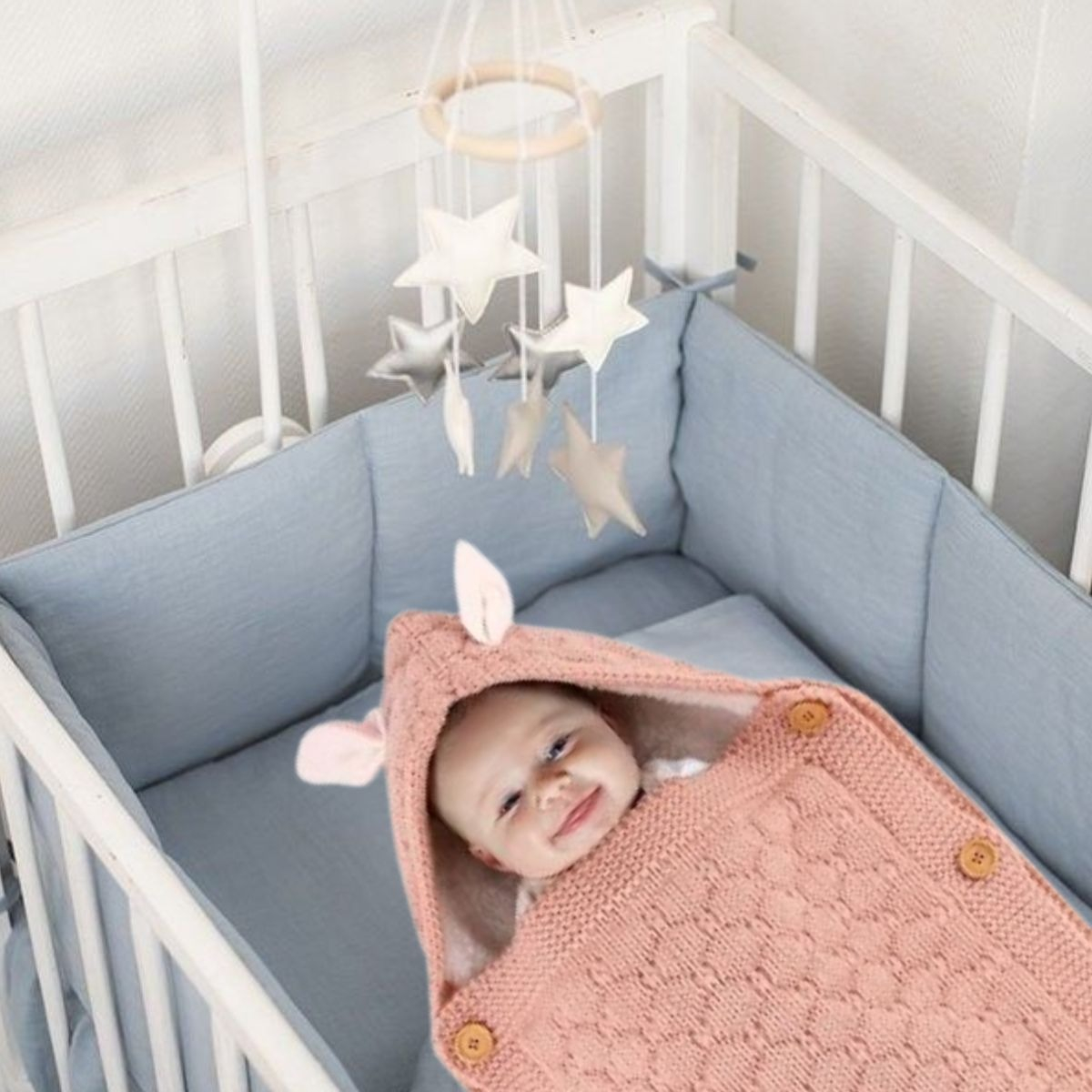 MANTA UNISEX APEGO FORRO POLAR ABRIGAR IDEAL BEBES LAU - 8