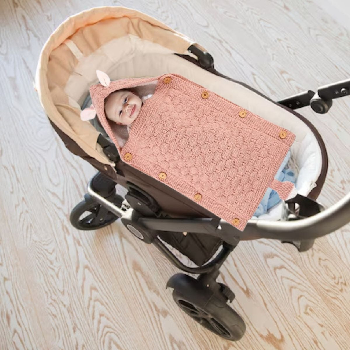 MANTA UNISEX APEGO FORRO POLAR ABRIGAR IDEAL BEBES LAU - 10