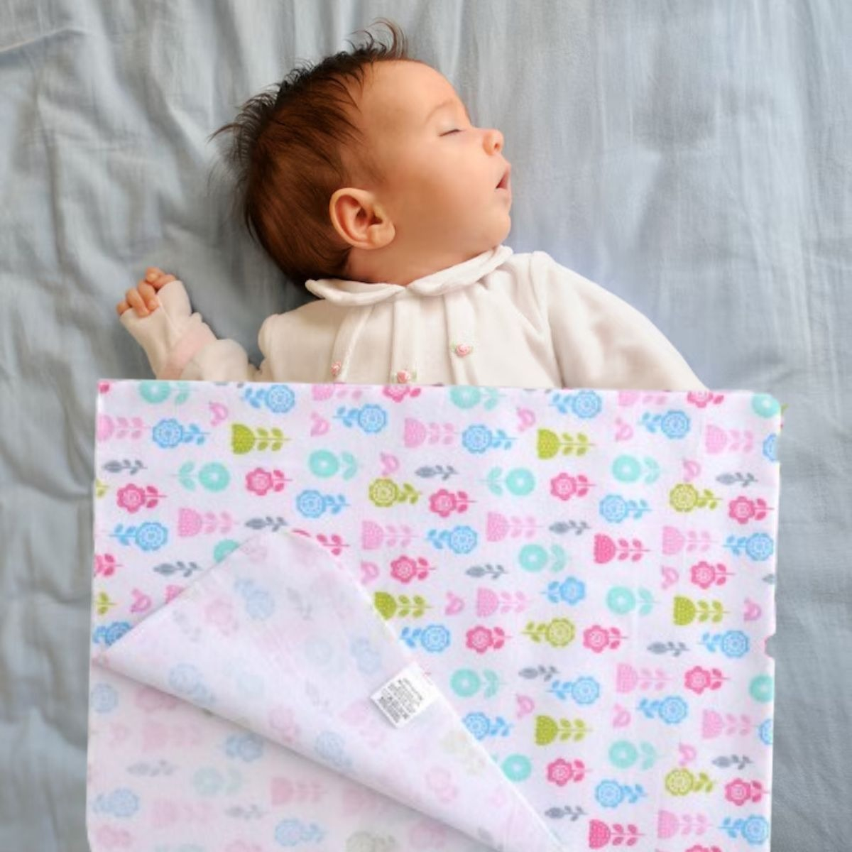 SET DE 4 MANTAS APEGO SUAVES COMODAS PARA BEBE LAU - 6