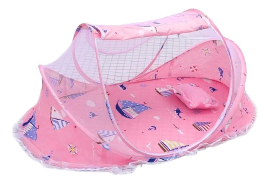 CUNA MOISES PLEGABLE PORTATIL CON MOSQUITERO PARA BEBE LAU - 1