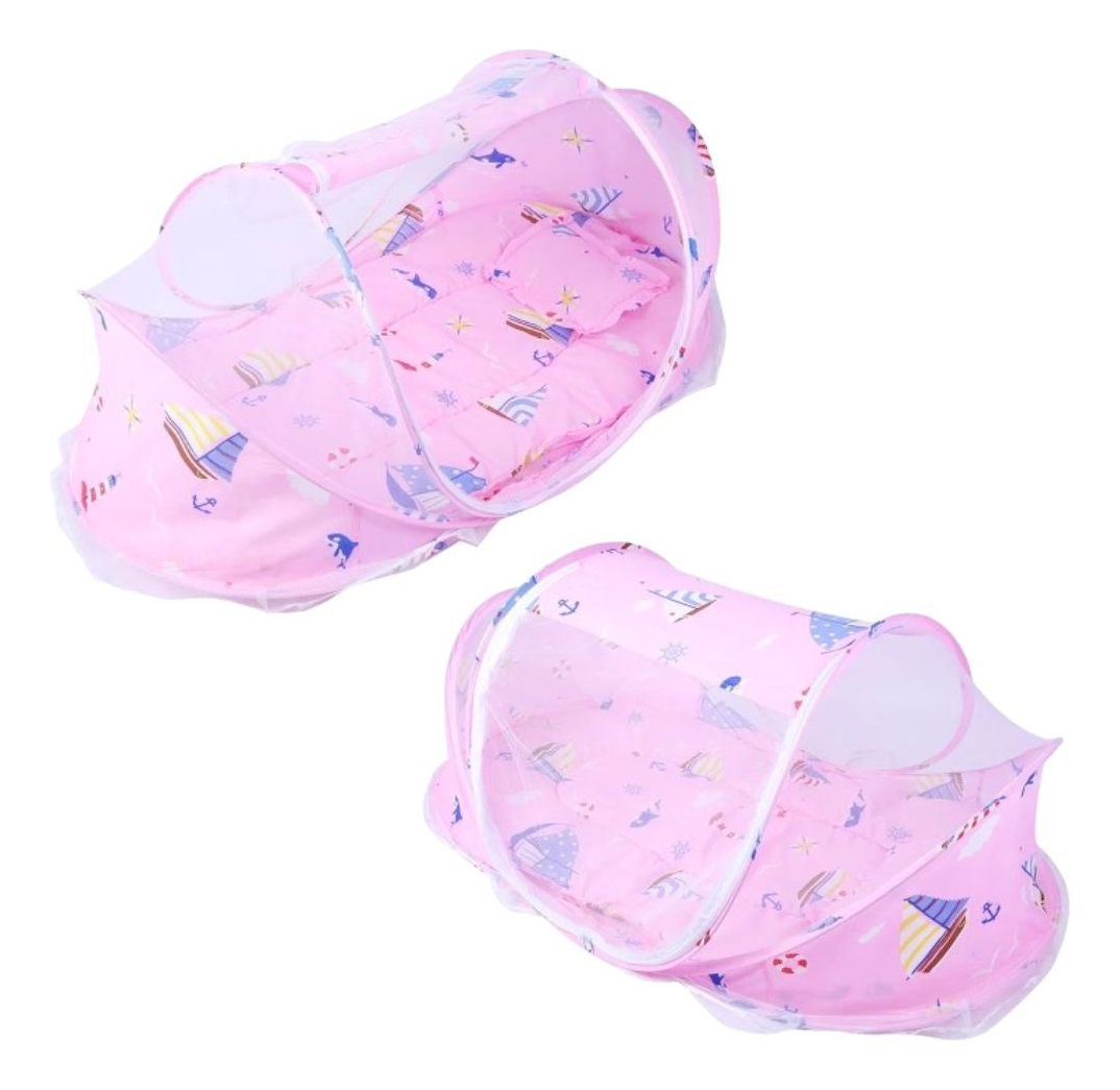 CUNA MOISES PLEGABLE PORTATIL CON MOSQUITERO PARA BEBE LAU - 3