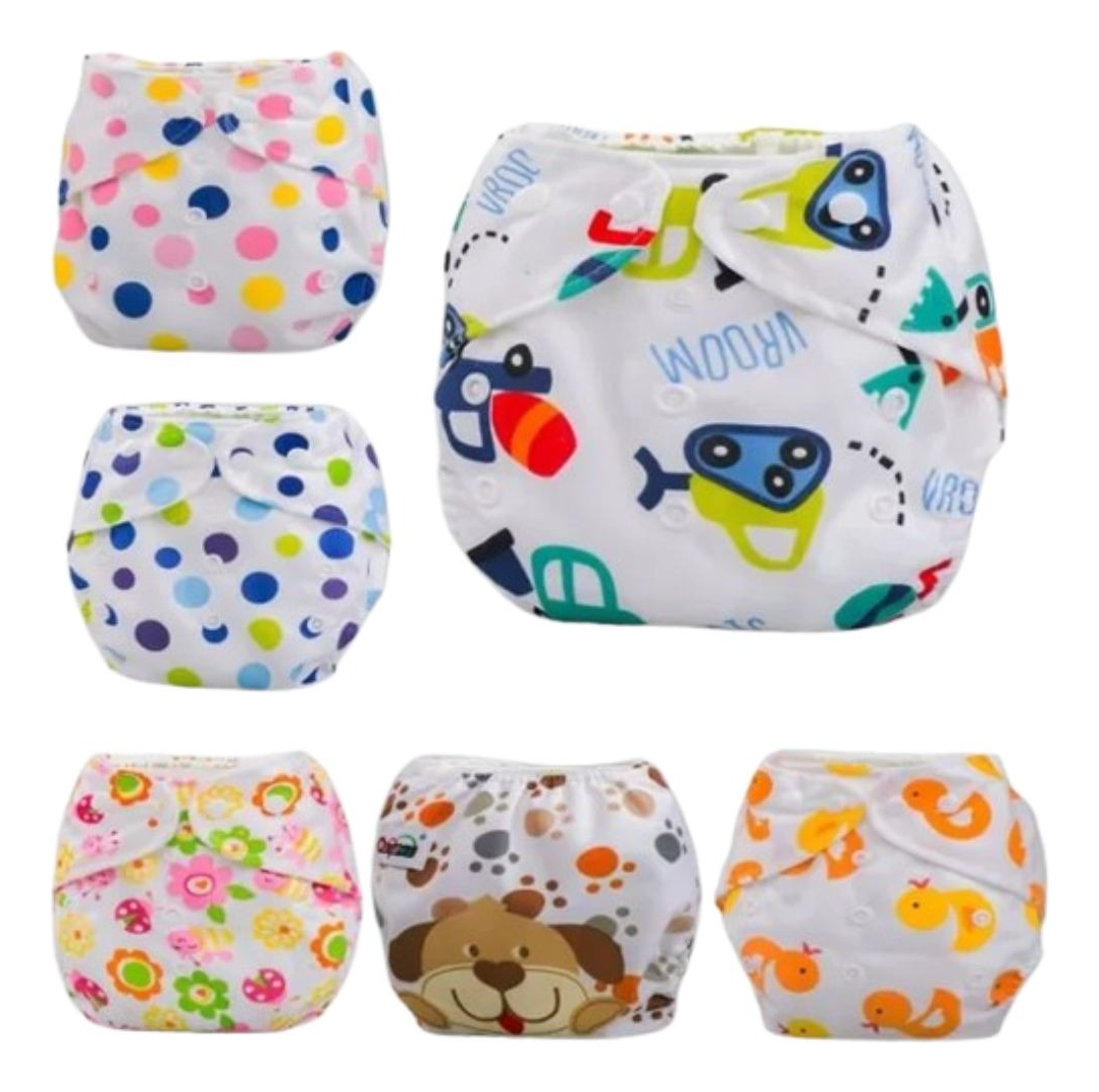 SET 3 PAÑALES REUTILIZABLE LAVABLE ECOLOGICO BEBE LAU - 3