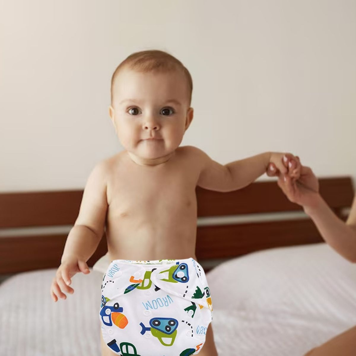 SET 3 PAÑALES REUTILIZABLE LAVABLE ECOLOGICO BEBE LAU - 8