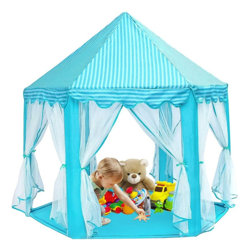 TIENDA DE CAMPAÑA ENSUEÑO CASTILLO HEXAGONAL PARA NIÑAS LAU - 3