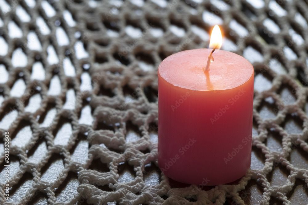SET 3 VELAS VELONES COLOR ROJO CALIDEZ HOGAR DECORA LAU - 2