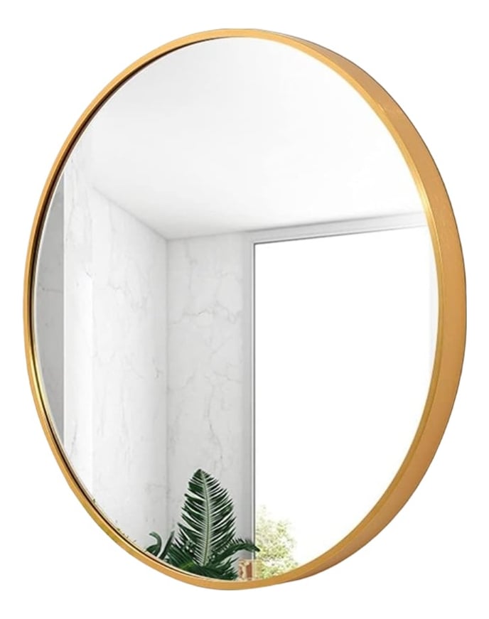 ESPEJO REDONDO PARED DECORATIVO MODERNO ENTRADA BAÑO JHN - 1