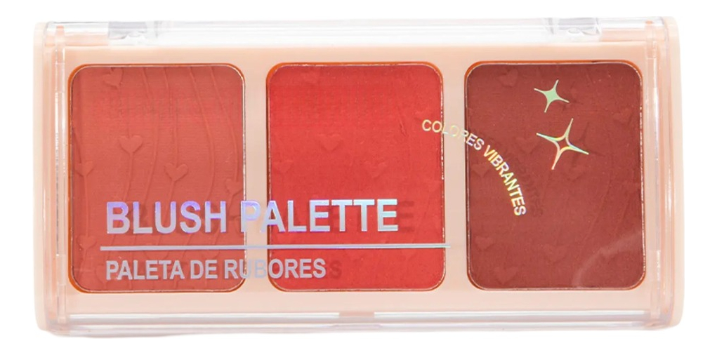 SET 3 RUBOR POLVO 3 COLORES FRESCO RADIANTE DURADERO JHN - 1
