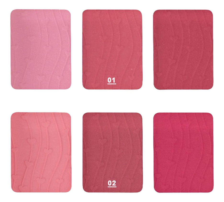 SET 3 RUBOR POLVO 3 COLORES FRESCO RADIANTE DURADERO JHN - 10